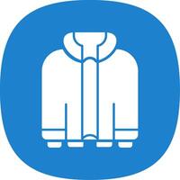 Jacket Glyph Curve Icon vector
