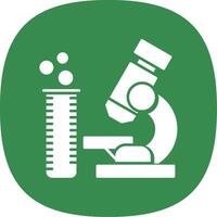 Laboratory Glyph Curve Icon vector