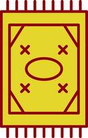 Carpet Glyph Curve Icon vector