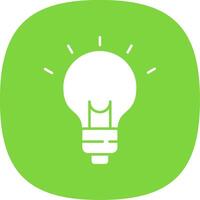 Get Ideas Glyph Curve Icon vector