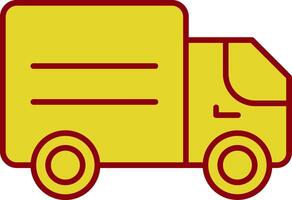 Delivery Truck Line Two Color Icon vector