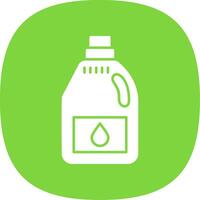 Detergent Glyph Curve Icon vector