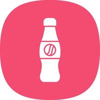 Cola Glyph Curve Icon vector