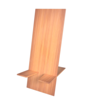 3d houten mobiel stellage, cel telefoon accessoires png