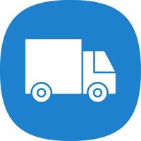 Vehicle Glyph Curve Icon vector