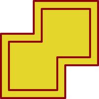 Combine Glyph Curve Icon vector