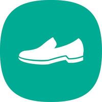 Shoes Glyph Curve Icon vector