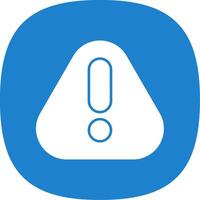 Error Glyph Curve Icon vector