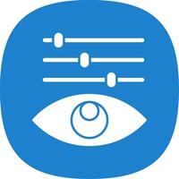 Color Adjustment Glyph Curve Icon vector