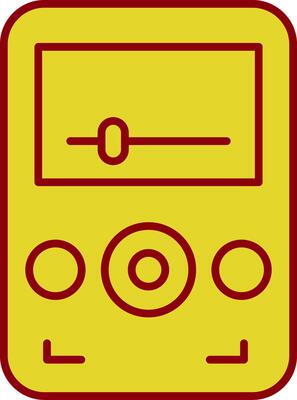 Audio Player Glyph Curve Icon