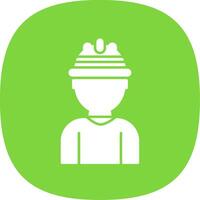 Labor Glyph Curve Icon vector