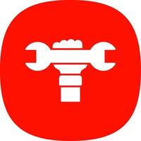 Labour Day Glyph Curve Icon vector