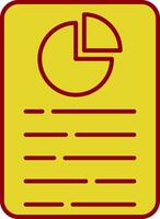 Report Glyph Curve Icon vector