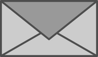Email Glyph Curve Icon vector