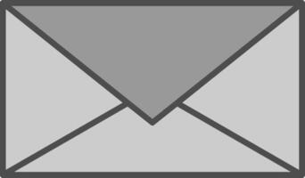 Email Glyph Curve Icon vector