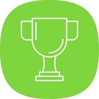 Trophy Line Curve Icon vector