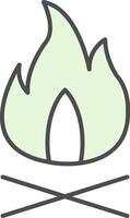 Fire Fillay Icon vector