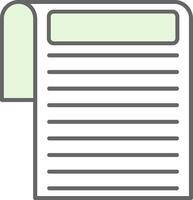 Document Fillay Icon vector