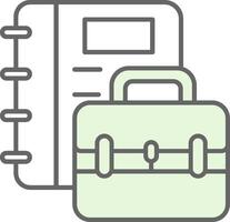 Briefcase Fillay Icon vector