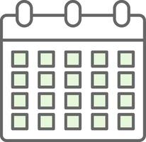 Calendar Fillay Icon vector