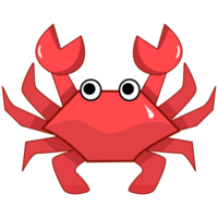 dessin animé Crabe avec les griffes png