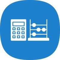 Abacus Glyph Curve Icon vector