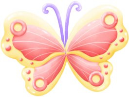 Butterfly flower flying png
