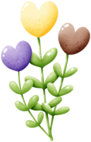 herzförmige Blume png