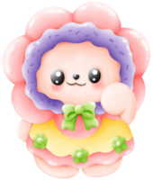 Urso e flor png