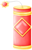 Red firecrackers are used for celebrating festivals. png