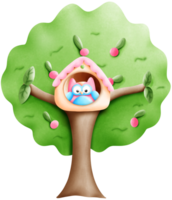 Owl house on the tree png