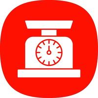 Scale Glyph Curve Icon vector