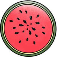 Watermelon cut in half png