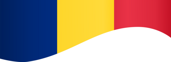 Romania bandiera onda png