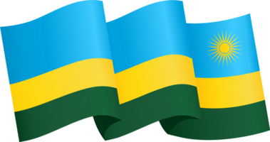 Ruanda bandeira onda png