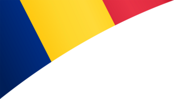 Roumanie drapeau vague png