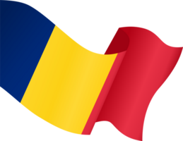 Romania bandiera onda png