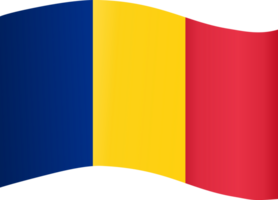 Romania flag wave png