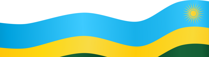 Ruanda bandeira onda png