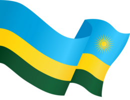 Rwanda flag wave png