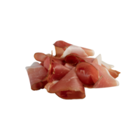 Smoked Bacon Slices cut out isolated transparent background png