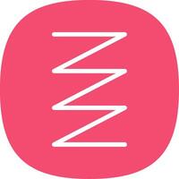 Spring Glyph Curve Icon vector