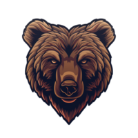 colección de marrón oso logo diseños aislado png