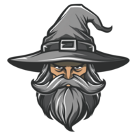 Collection of Wizard Head Logo Designs Isolated png