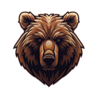 verzameling van bruin beer logo ontwerpen geïsoleerd png