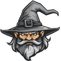 Collection of Wizard Head Logo Designs Isolated png