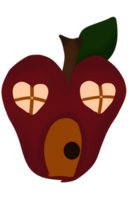 rot Apfel Haus png