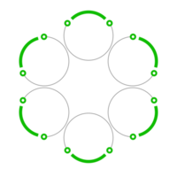 numérique art Cadre et diagramme png