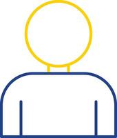 User Line Two Color Icon vector