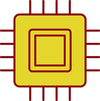 Circuit Board Line Two Color Icon vector